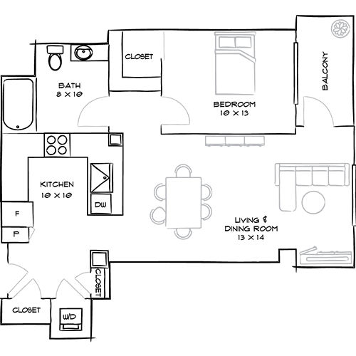 indigo apt homes - Manatee floor plan