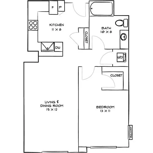 Indigo Apartment Homes - Redwood City - floorplan sea