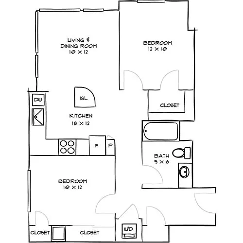 2bed/1bath new apartments for rent in Redwood City, CA at Indigo