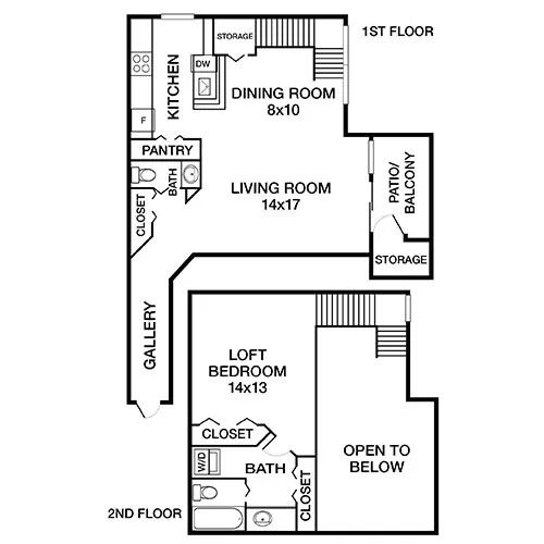 Bent Tree Apartments | Centreville, VA | Floor Plan Diagram
