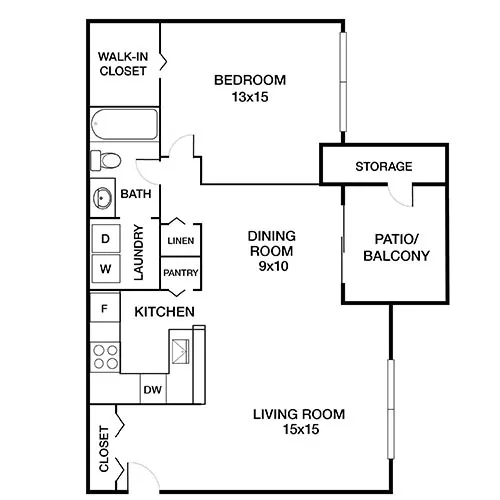 Bent Tree Apartments | Centreville, VA | Floor Plan Diagram