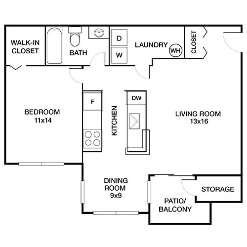 Bent Tree Apartments | Centreville, VA | Floor Plan Diagram