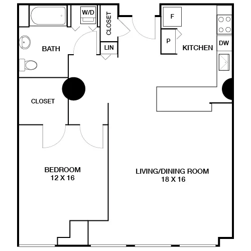 The Left Bank - Philadelphia, PA - Floor Plan Diagram