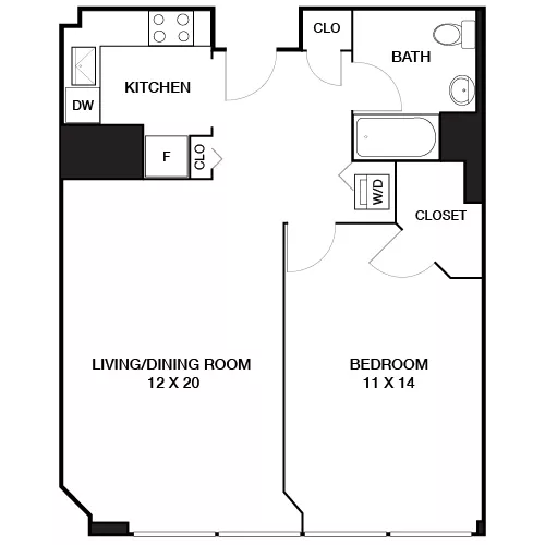 Locust on the Park - Philadelphia, PA - Floor Plan Diagram