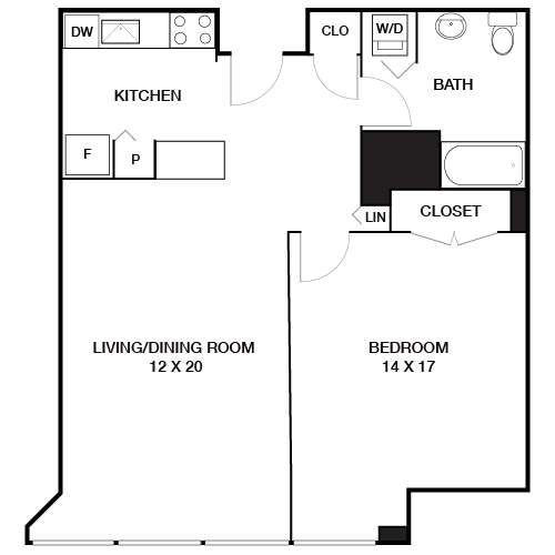 Locust on the Park - Philadelphia, PA - Floor Plan Diagram