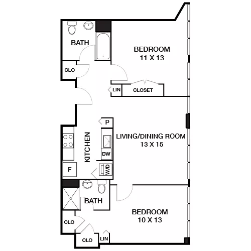 Locust on the Park - Philadelphia, PA - Floor Plan Diagram