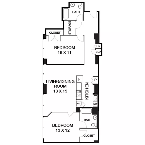 Locust on the Park - Philadelphia, PA - Floor Plan Diagram