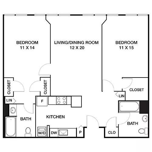 Locust on the Park - Philadelphia, PA - Floor Plan Diagram