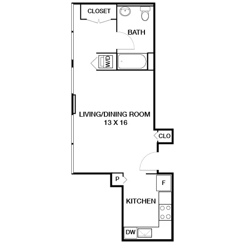 Locust on the Park - Philadelphia, PA - Floor Plan Diagram