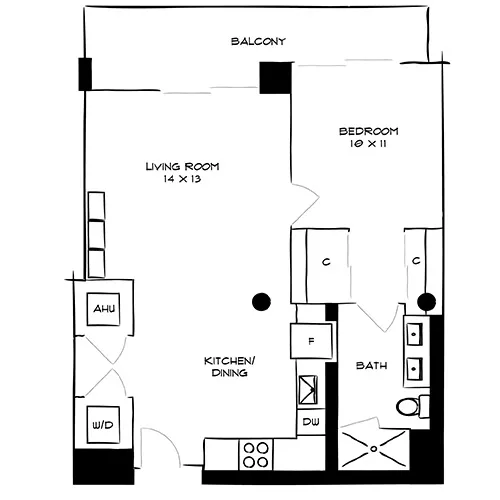 Flamingo Point | Miami, FL | The Gardens 1A Diagram
