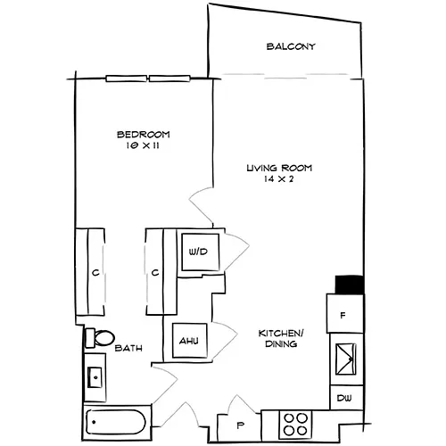 Flamingo Point | Miami, FL | The Gardens 1A Diagram