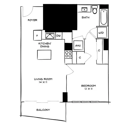 Flamingo Point | Miami, FL | The Gardens 1M Diagram