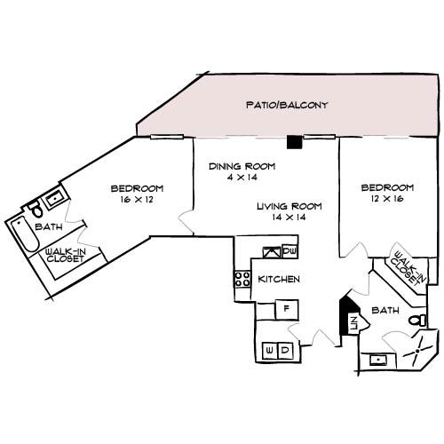 Flamingo South Beach - Miami, FL - Floor Plan Diagram