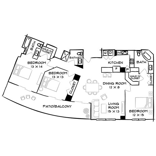 Flamingo Point | Miami, FL | Floor Plan Diagram