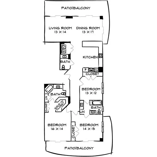 Flamingo Point | Miami, FL | Floor Plan Diagram
