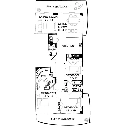 Flamingo Point | Miami, FL | Floor Plan Diagram