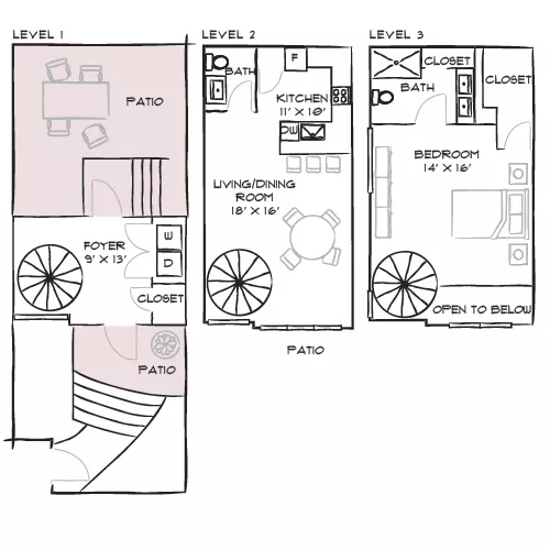 Flamingo South Beach - Miami, FL - Floor Plan Diagram
