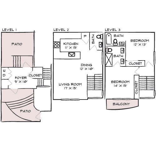 Flamingo South Beach - Miami, FL - Floor Plan Diagram