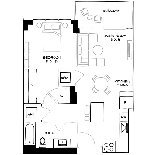 Flamingo Point | Miami, FL | The Gardens 1D Diagram