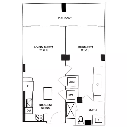 Flamingo Point - Miami, FL - The Gardens 1K Diagram