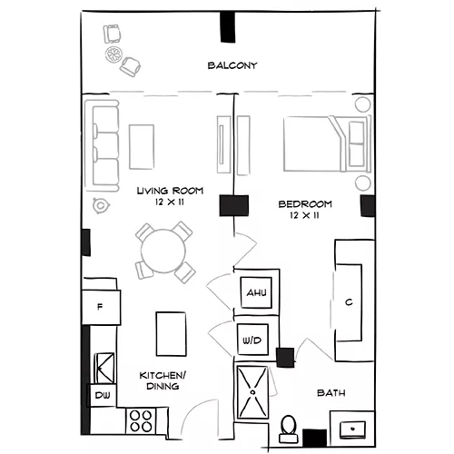 Flamingo Point | Miami, FL | The Gardens 1K Diagram