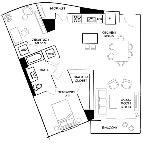 Flamingo Point | Miami, FL | The Gardens 1O Diagram
