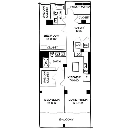 Flamingo Point | Miami, FL | The Park 2F Diagram