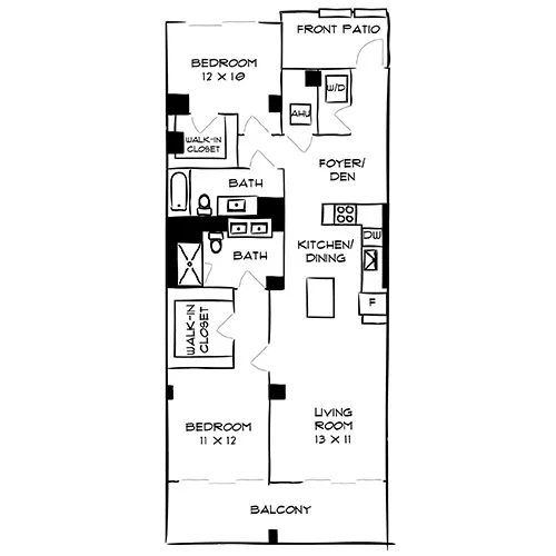 Flamingo Point | Miami, FL | The Park 2J Diagram