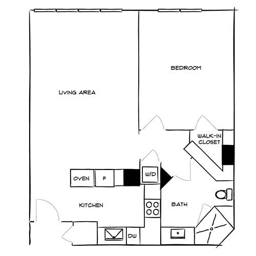 Flamingo South Beach - Miami, FL - Floor Plan Diagram