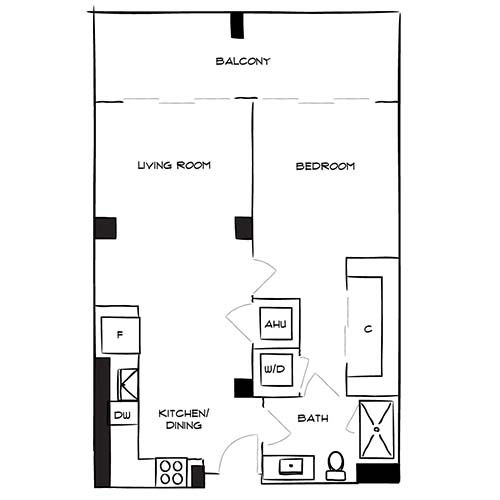 The Horizon 1F floor plan