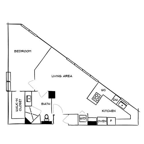 Flamingo South Beach - Miami, FL - Floor Plan Diagram