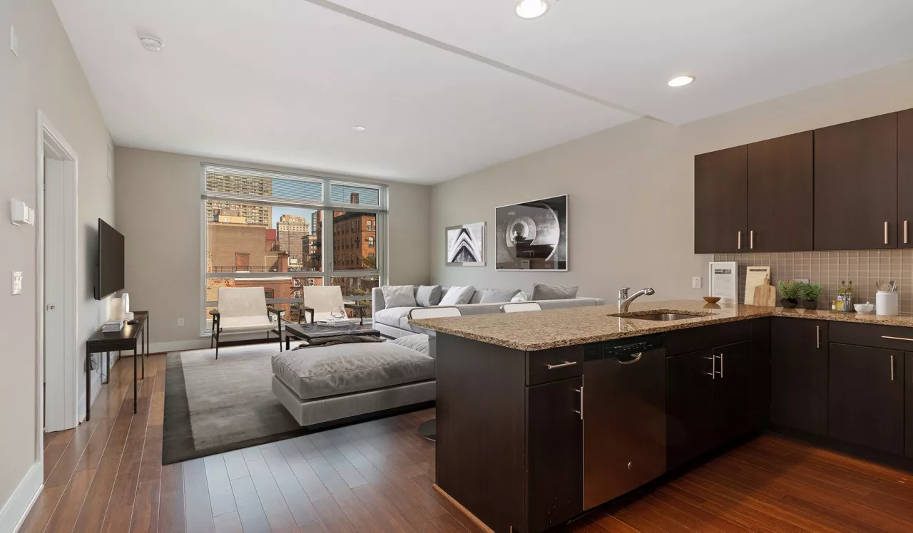 Southstar Lofts - Philadelphia, PA - Kitchen and Living Room