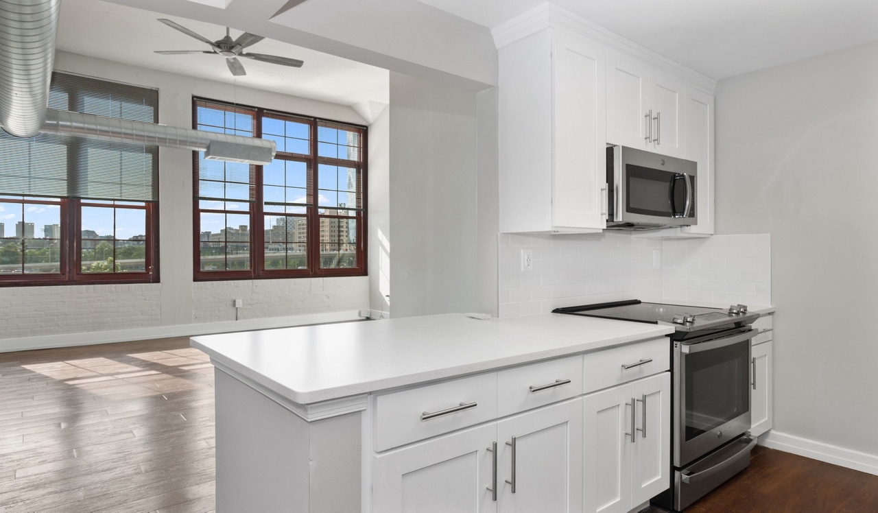 Locust on the Park - Philadelphia, PA - Kitchen and Living Room/