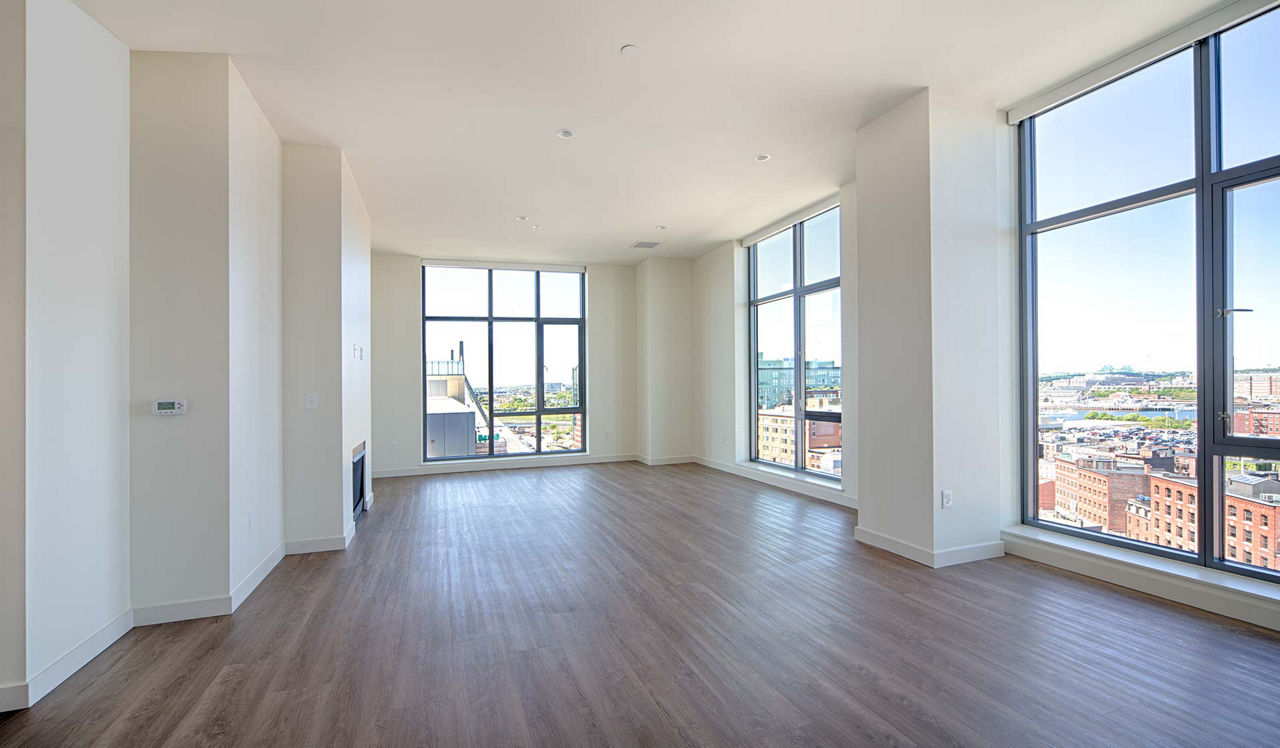 One Canal Apartment Homes - Boston, MA - living room