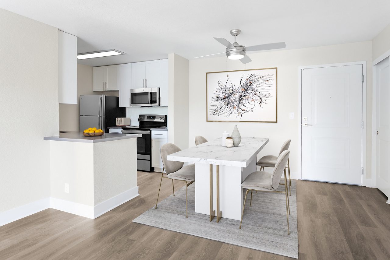 Interior Dining and Kitchen