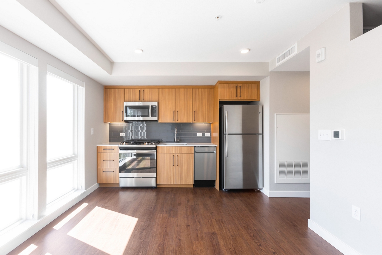 Parc Mosaic, Boulder CO - Kitchen Interior - Studio Apartment