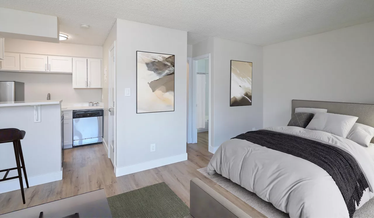Creekside - Denver, CO - Bedroom and Living Room
