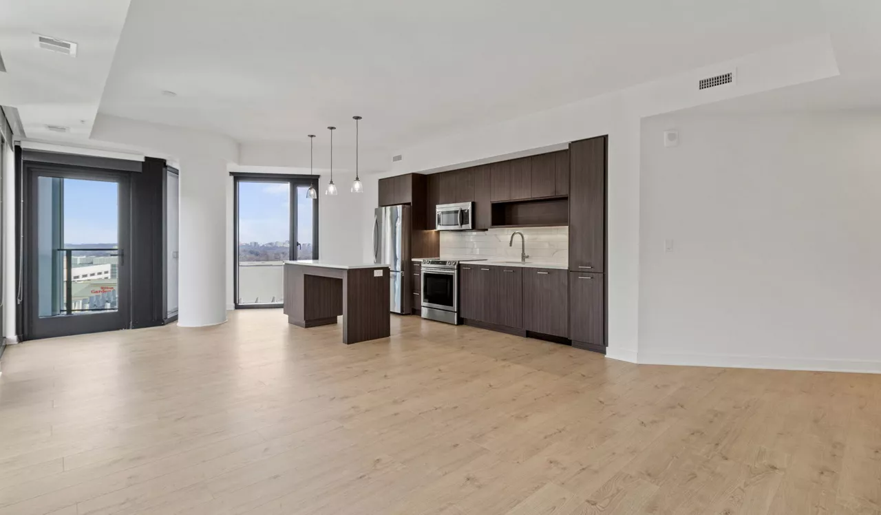 The Elm - Bethesda, MD - Living Room and Kitchen