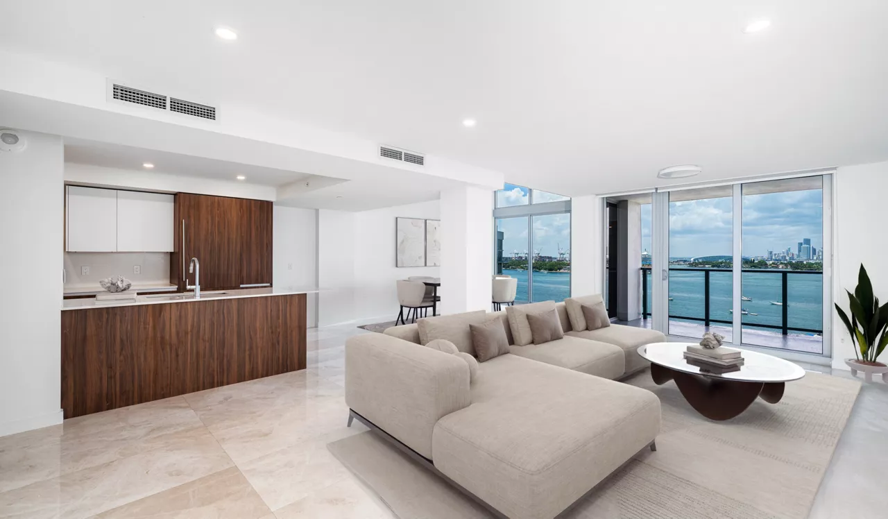 Flamingo Point - Miami, FL - Kitchen and Living Room