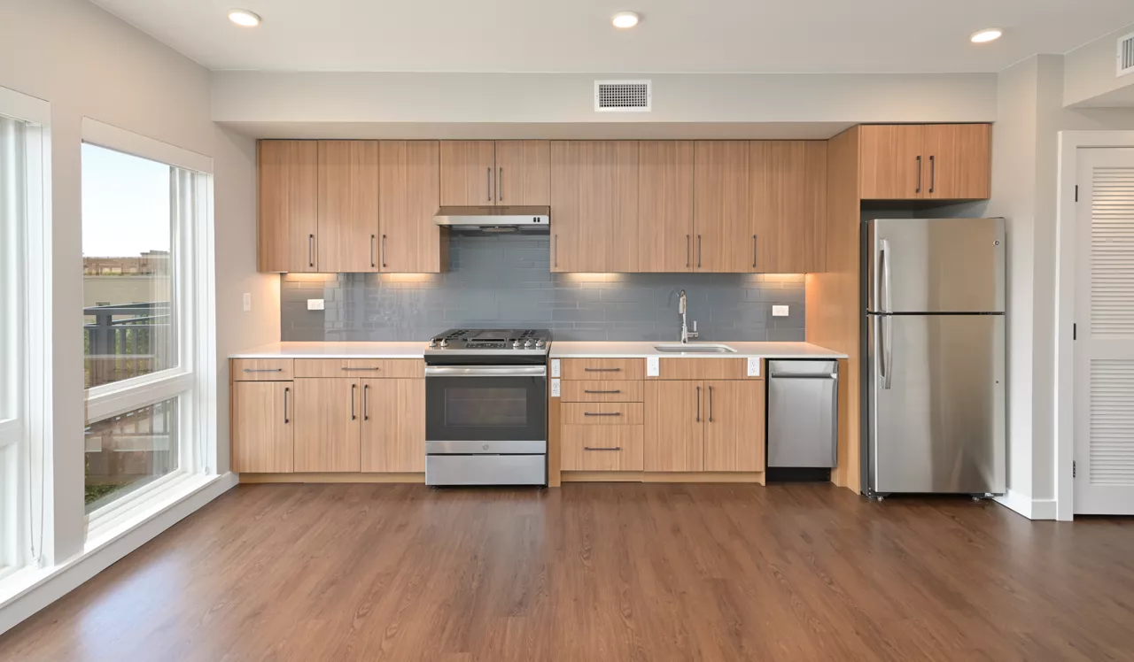 Parc Mosaic - Boulder, CO - Living Room and Kitchen