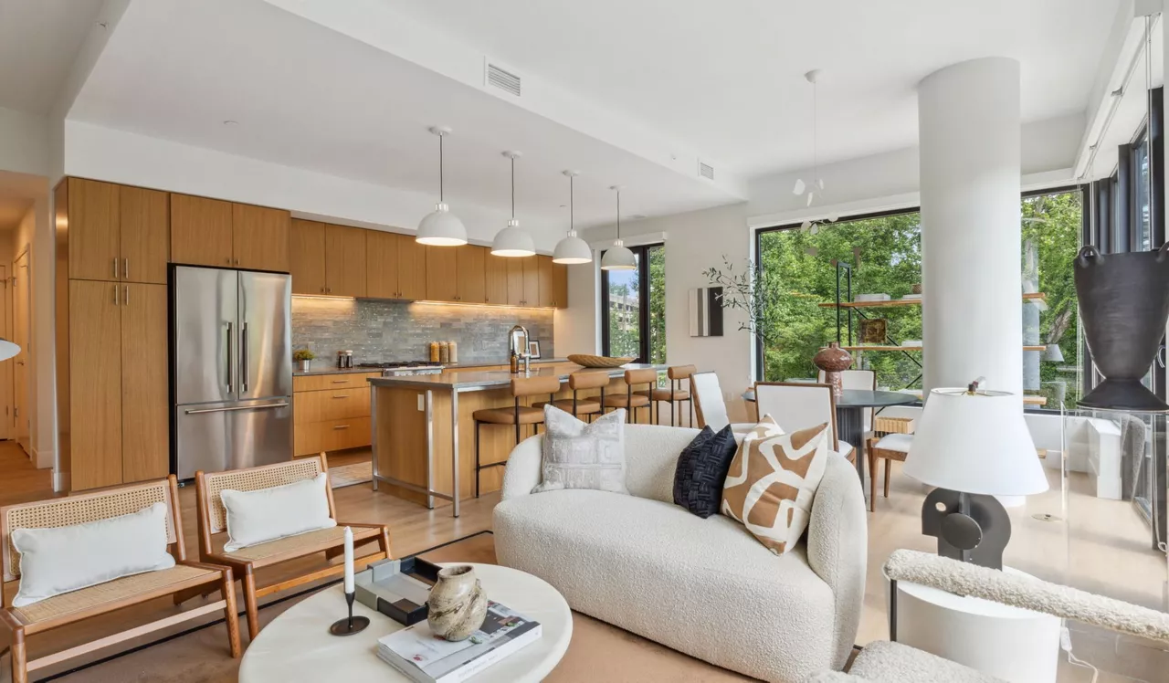 Ravel and Royale - Bethesda, MD - Kitchen and Living Room