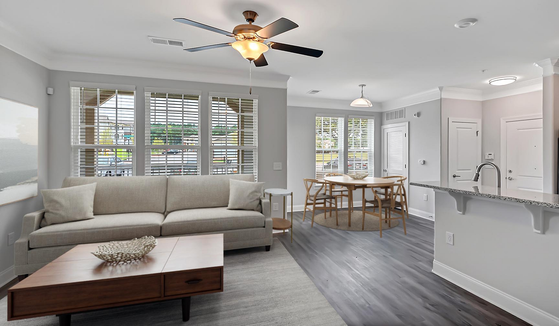 Sunnybrook Residences - Raleigh, NC - Living Room
