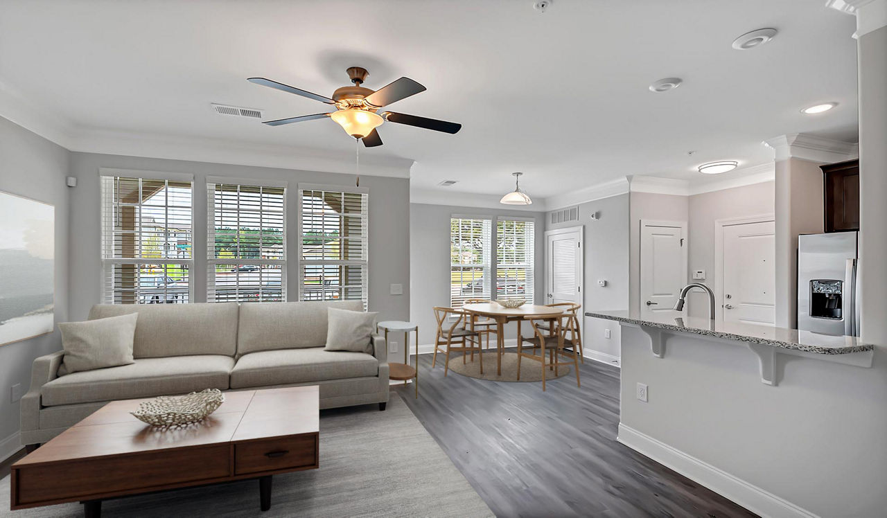 Sunnybrook Residences - Raleigh, NC - Living Room