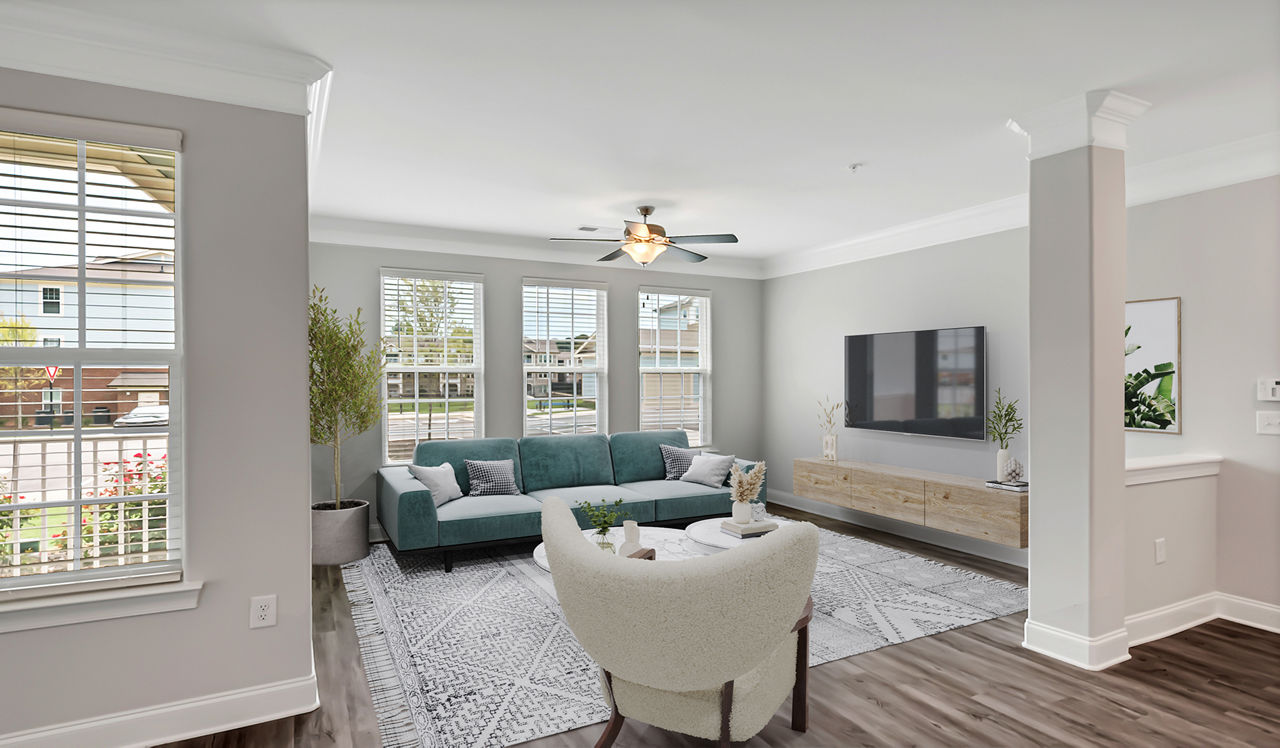 Sunnybrook Residences - Raleigh, NC - Living Room