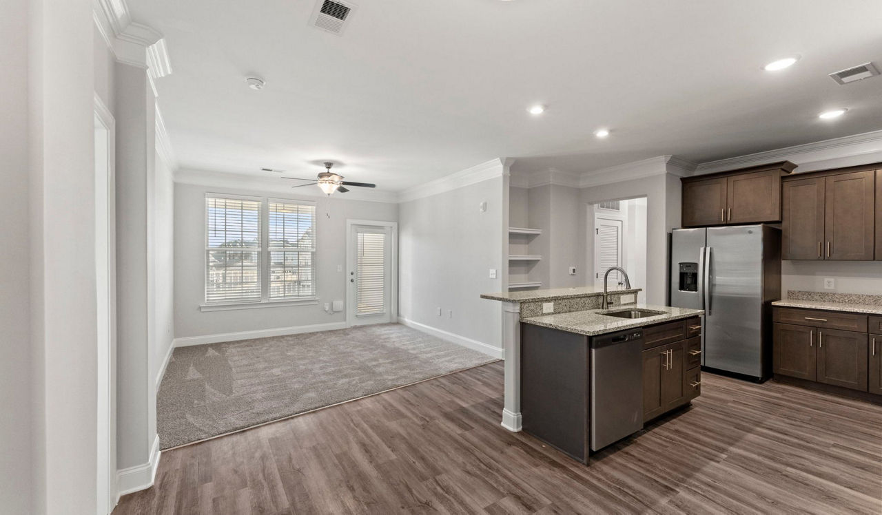 Olde Towne Residences - Raleigh, NC - Living Room
