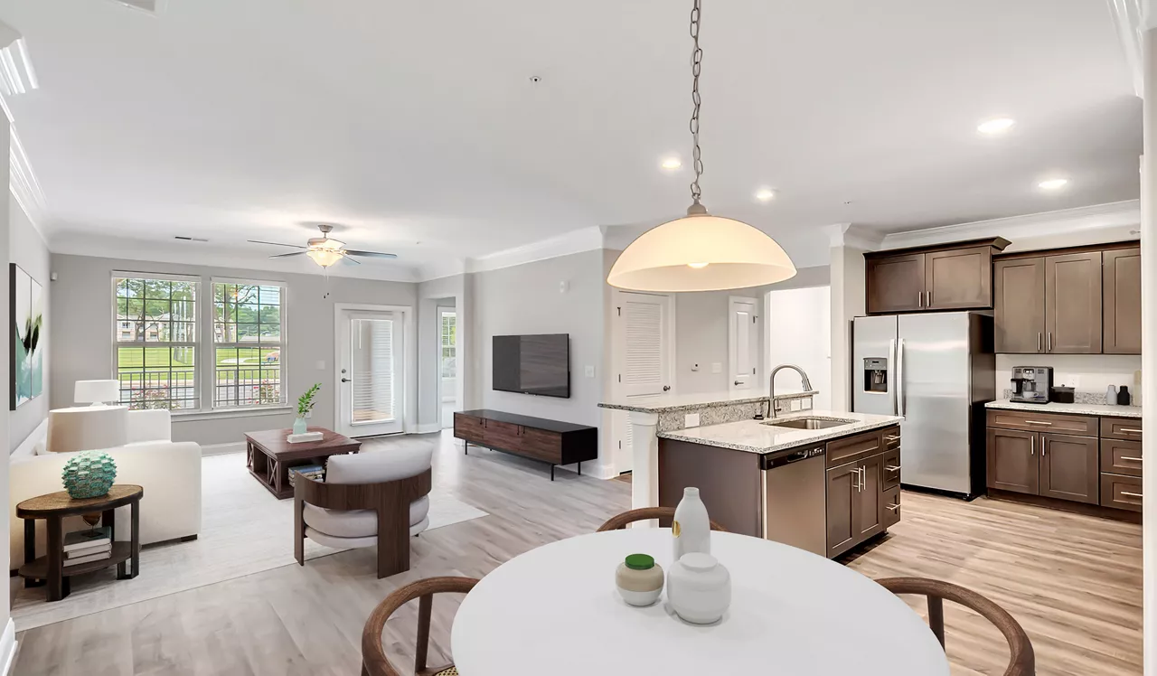 Sunnybrook Residences - Raleigh, NC - Kitchen and Living Room