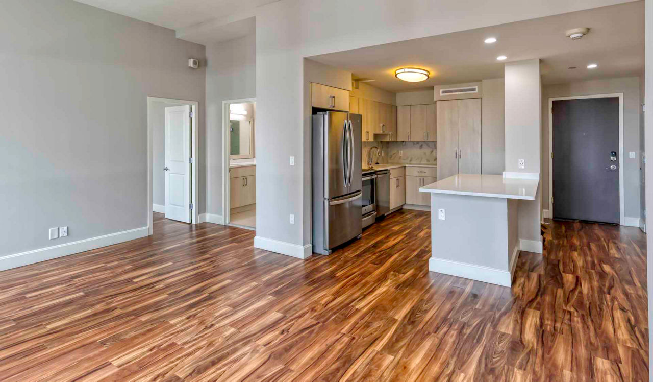 The Sterling - Philadelphia, PA - Kitchen and Living Room