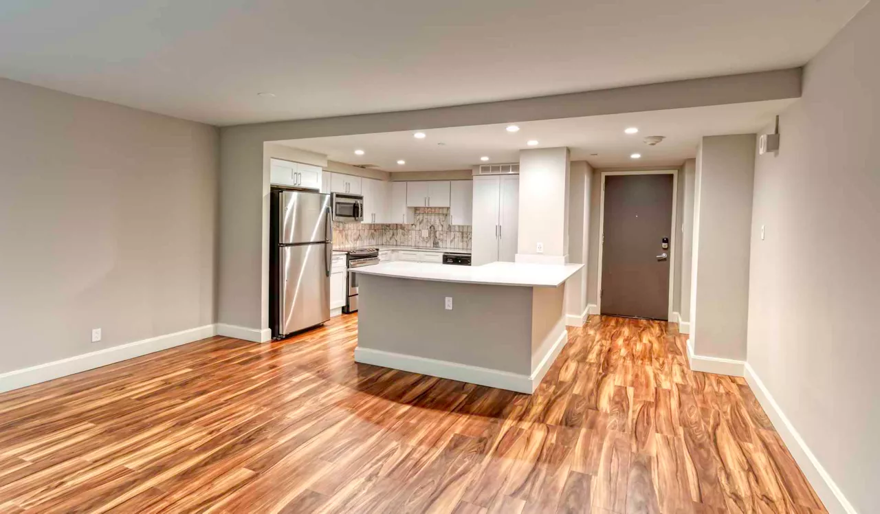 Sterling Apartments - Philadelphia, PA - Kitchen and Living Room