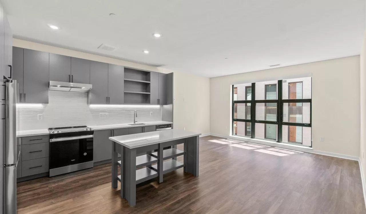 Upton Place - Washington DC -  Interior Kitchen and Living Room