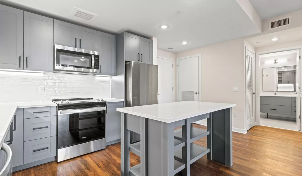 Upton Place - Washington DC - Interior Living room and kitchen
